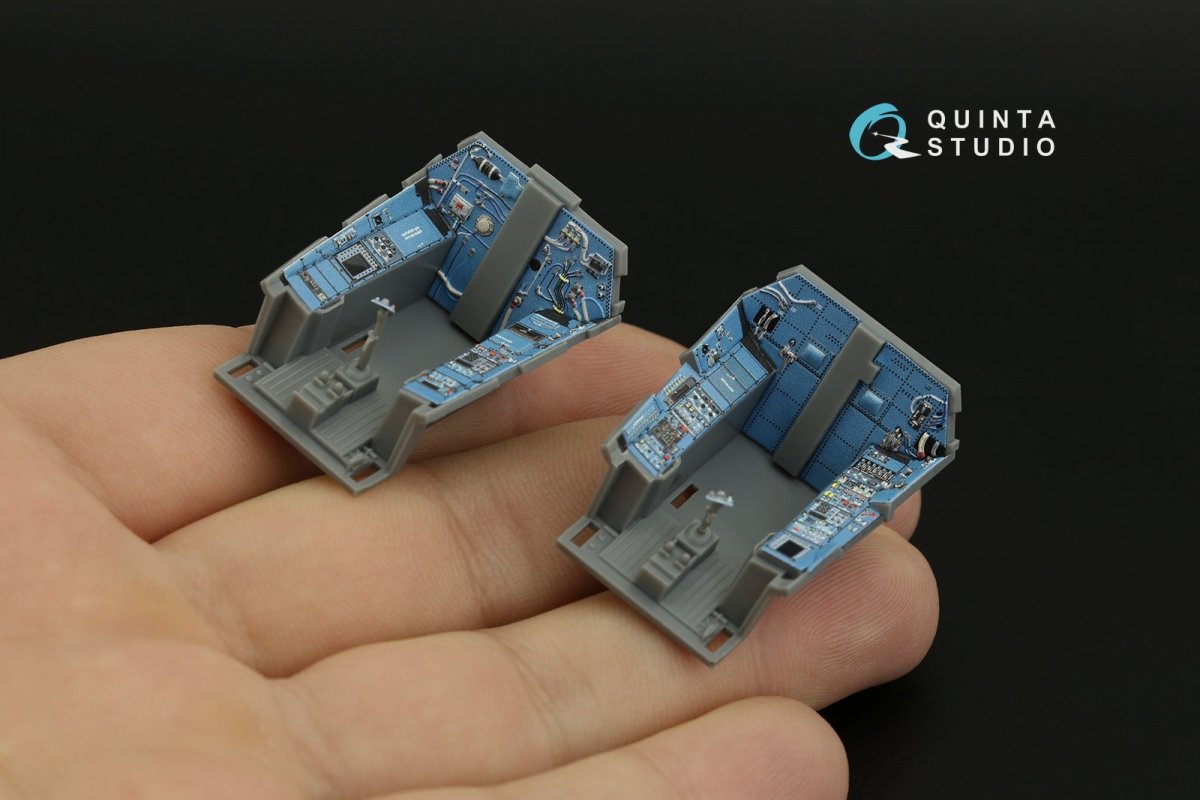 Quinta Studio QD48320 Su-30SM 3D-Printed &amp;amp; colored Interior on decal paper (GWH) 1/48 – immagine 10