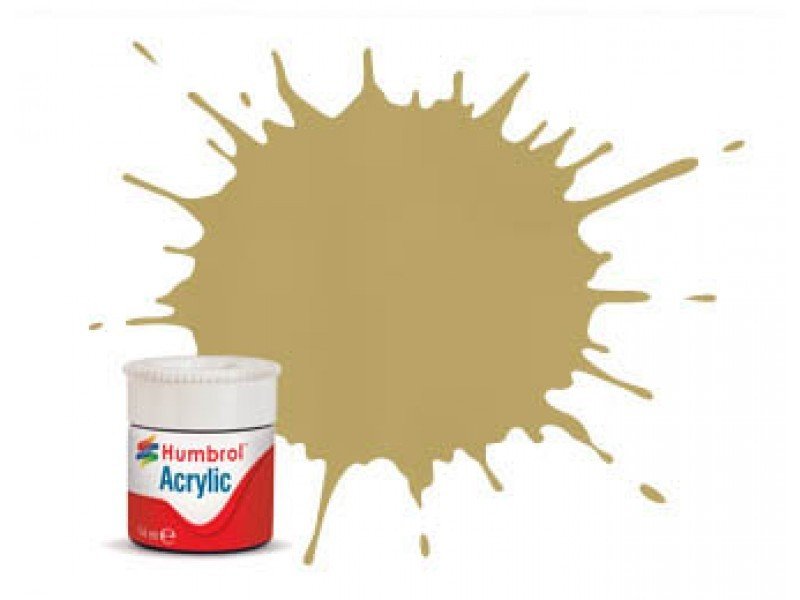 Peinture acrylique satinée chanvre Humbrol AB0168 168, 14 ml