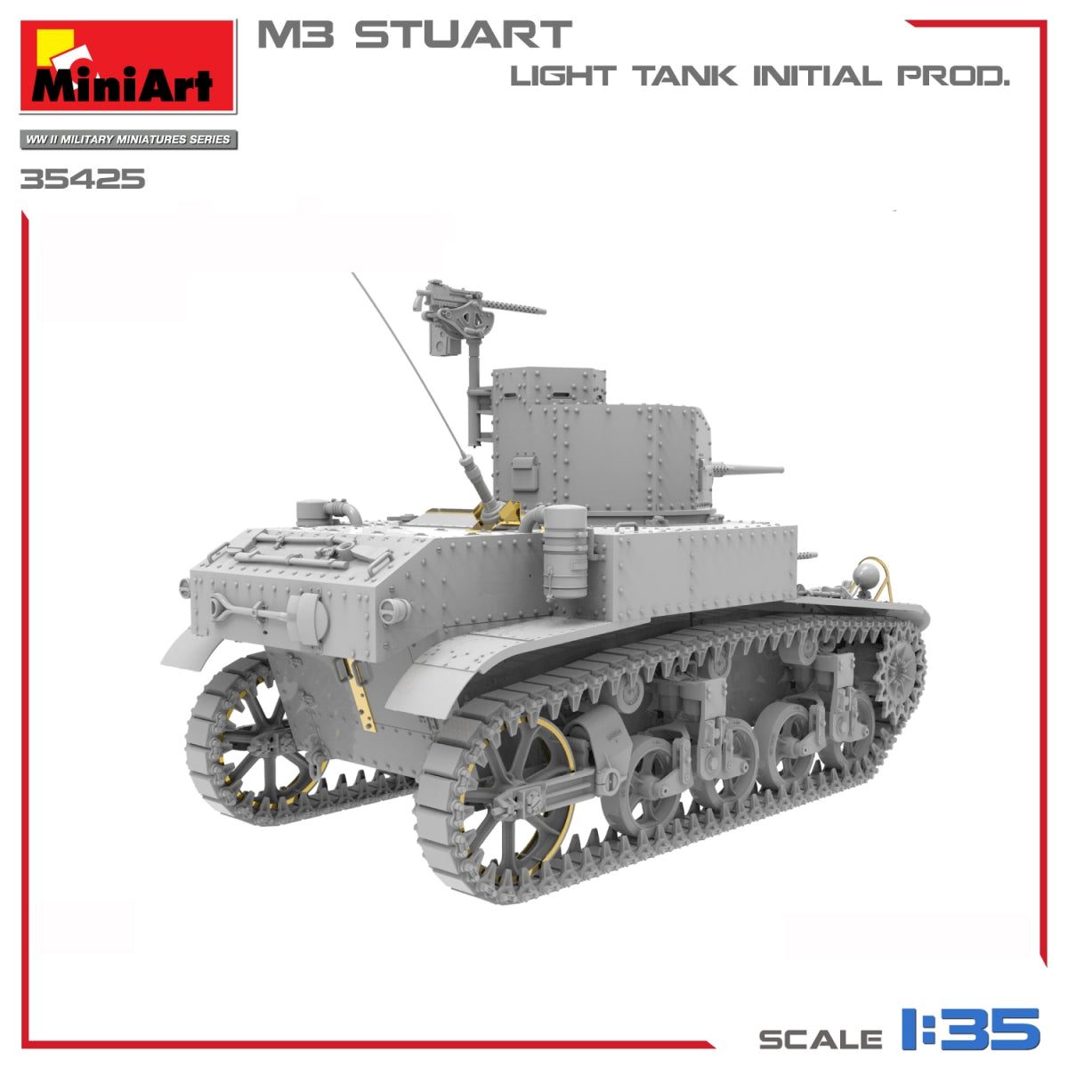 MiniArt 35425 M3 STUART LIGHT TANK, INITIAL PROD 1/35 – Bild 6