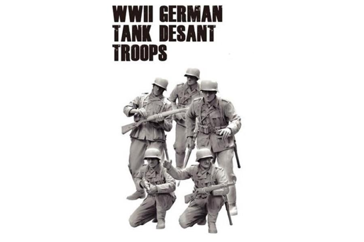 Das Werk DWF016 WWII German Tank Landing Troops 1/16