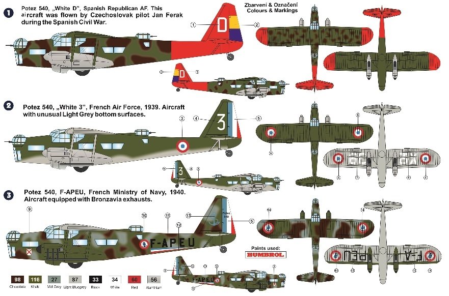 AZ Model AZ7641 Potez 540 Bomber 1/72 – immagine 2