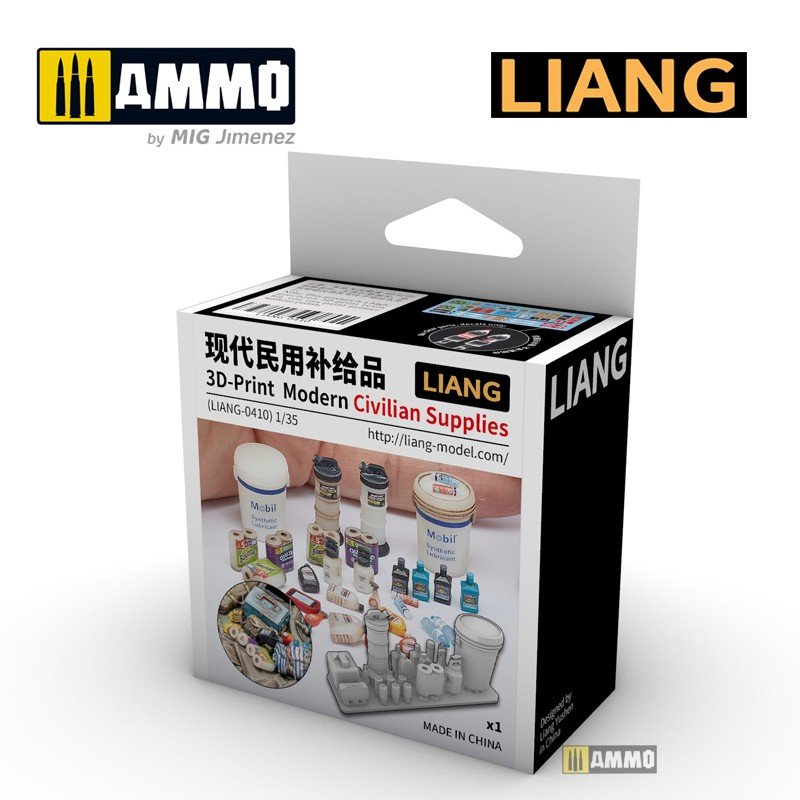 Liang 0410 3D-print Model Civilian Supplies 1/35