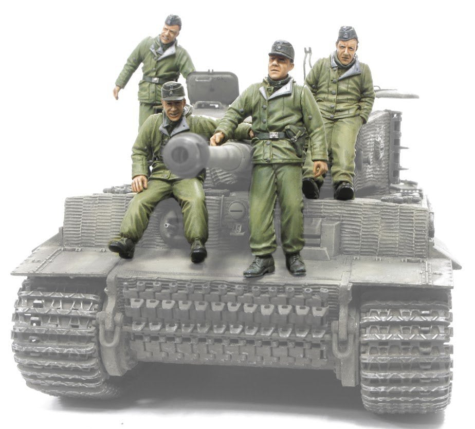 Hobby Fan HF567 Waffen SS Tiger I CREW(Eastern front)-4 FIGURES