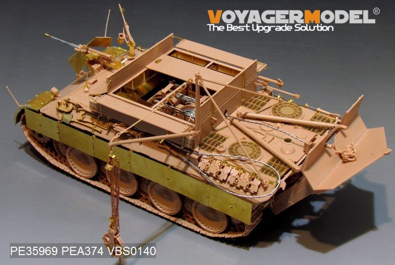 Voyager Model PE35969 WWII German Bergepanther Ausf.A (Early type,Panther A tool holders) Basic For MENG SS-015 1/35 – obrázek 9