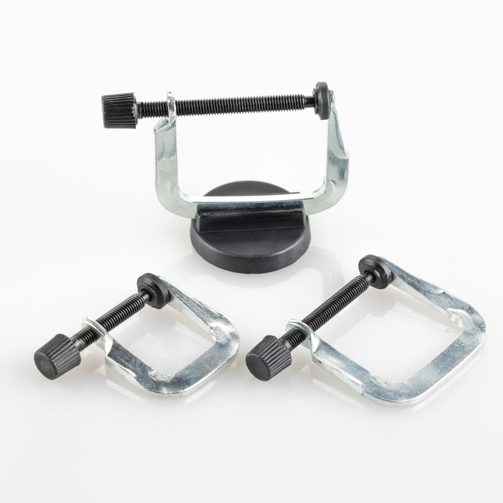 Heller 99003 Screw Clamp Set (3 Pieces) with Magnetic Base – obrázek 2