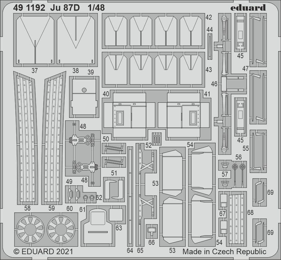 Eduard BIG49301 Ju 87D HASEGAWA/HOBBY 2000 1/48 – Bild 3