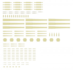MK1 Design MS-20013 HMS RODNEY ARMAMENT SET 1/200 – obrázek 6