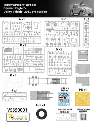 Vespid Models VS350001 German Utility Vehicle 2011 Production Eagle IV 1/35 – Bild 3
