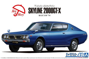 Aoshima 06107 Nissan KGC110 Skyline HT2000 GT-X &amp;#39;74 1/24