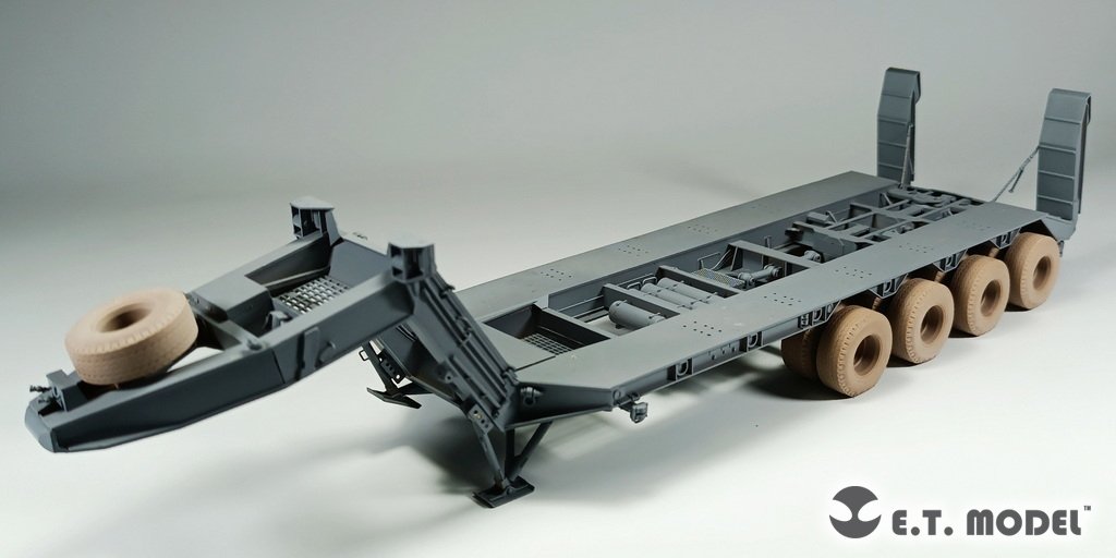 ET Model P35-119 US M747 Heavy Equipment Semi-Trailer Sagged wheels For Meng Kit 1/35 – imagen 4
