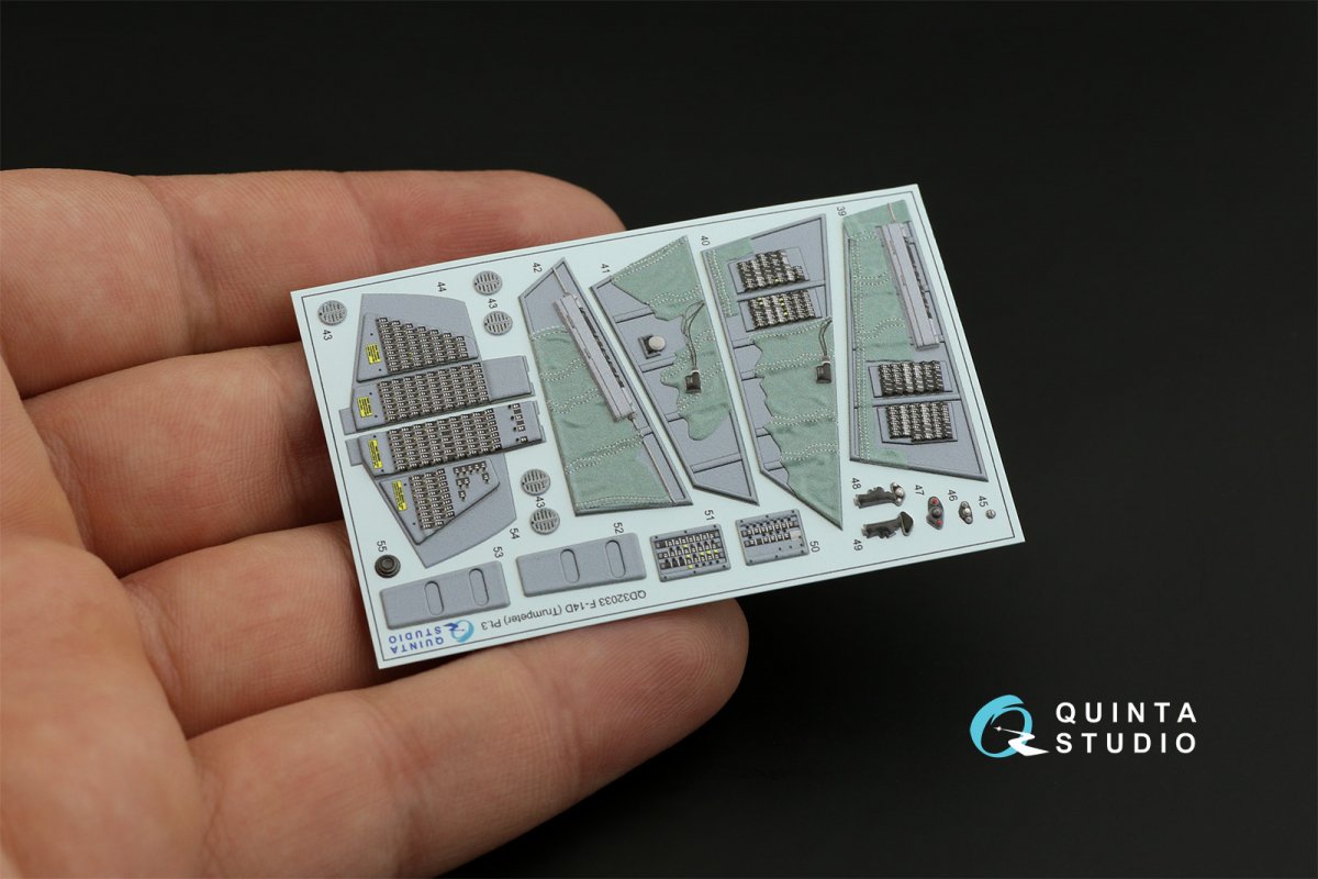 Quinta Studio QD32033 F-14D 3D-Printed &amp;amp; colored Interior on decal paper ( Trumpeter ) 1/32 – image 10