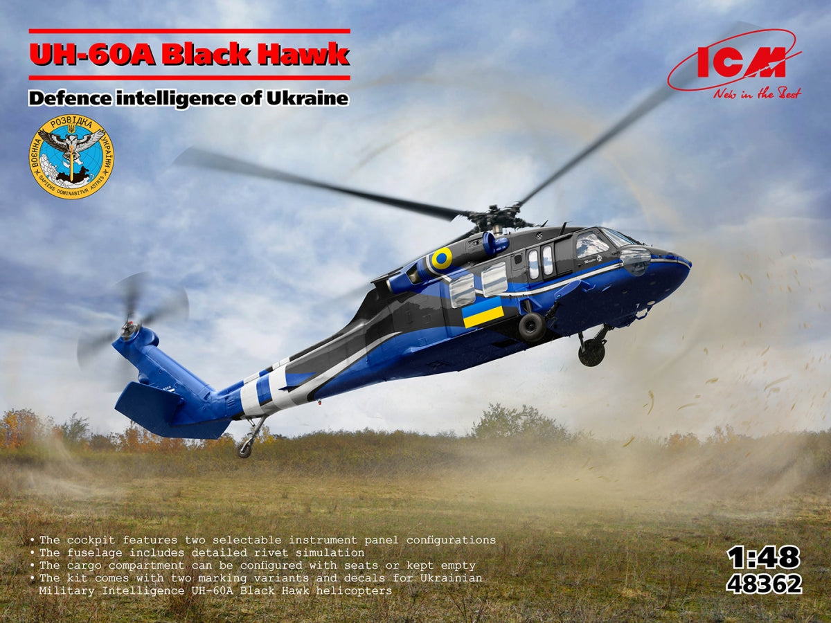 ICM 48362 UH-60A Black Hawk Defense intelligence of Ukraine 1/48