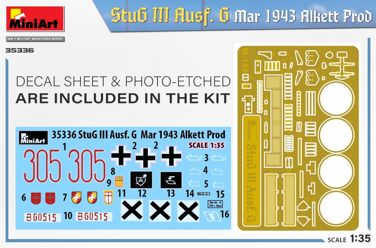 Mini Art 35336 StuG III Ausf. G Mar 1943 Alkett Prod 1/35 – image 2