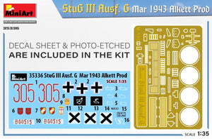 Mini Art 35336 StuG III Ausf. G Mar 1943 Alkett Prod 1/35 – image 2