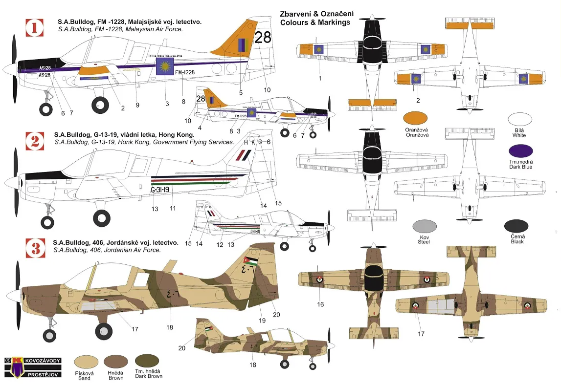 Kovozavody Prostejov KPM0301 SA Bulldog T.1 &amp;quot;Overseas services&amp;quot; 1/72 – image 2
