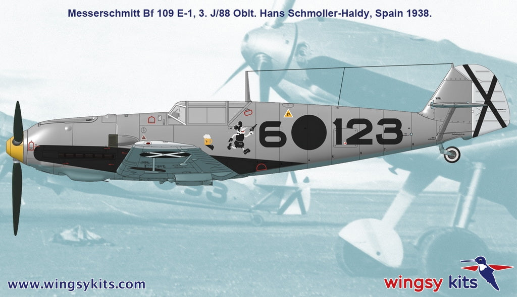 Wingsy Kits D5-09 MESSERSCHMITT Bf 109 E-1 and E-3 Legion Condor 1/48 – image 10