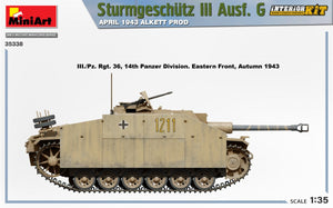 Mini Art 35338 Sturmgeschutz III Ausf. G APRIL 1943 ALKETT PROD. INTERIOR KIT 1/35 – obrázek 6