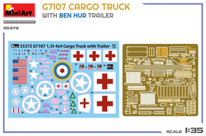 MiniArt 35372 G7107 Cargo Truck w/ Ben Hur Trailer 1/35