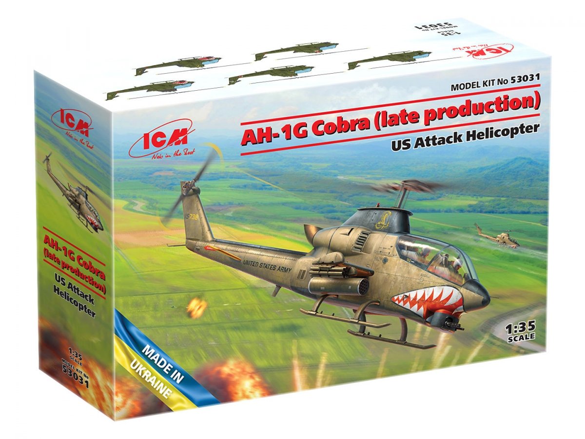 ICM 53031 AH-1G Cobra (late production) US Attack Helicopter 1/35 – image 2