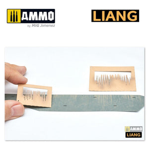 Liang 0002 Streaking &amp;amp; Wet Effects Airbrush Stencils – zdjęcie 4
