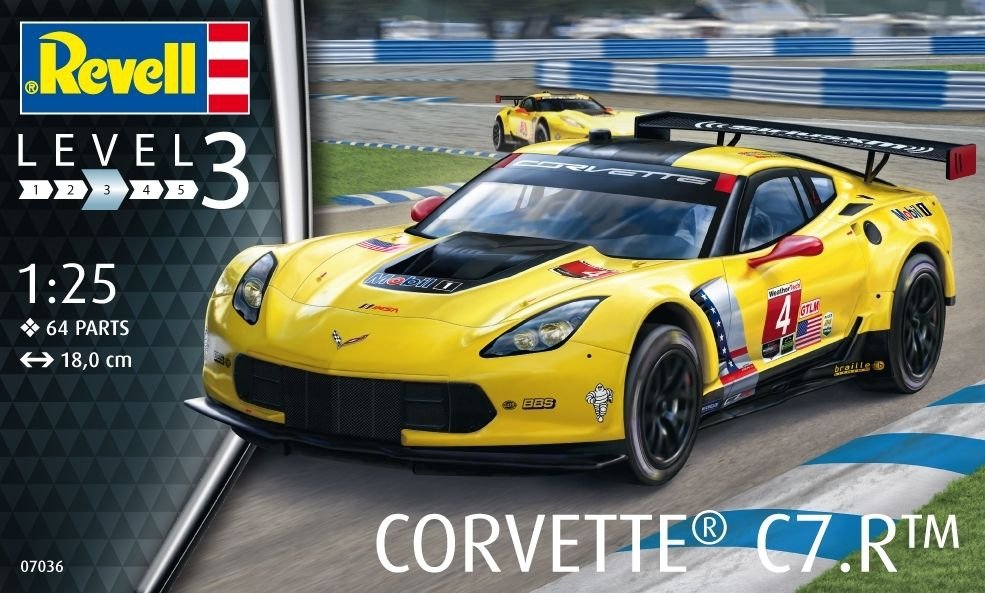 Revell 07036 Chevrolet Corvette C7.R 1/25