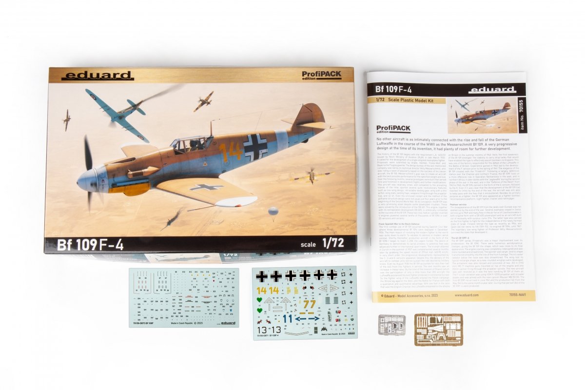 Eduard 70155 Bf 109F-4 ProfiPACK 1/72 – immagine 3