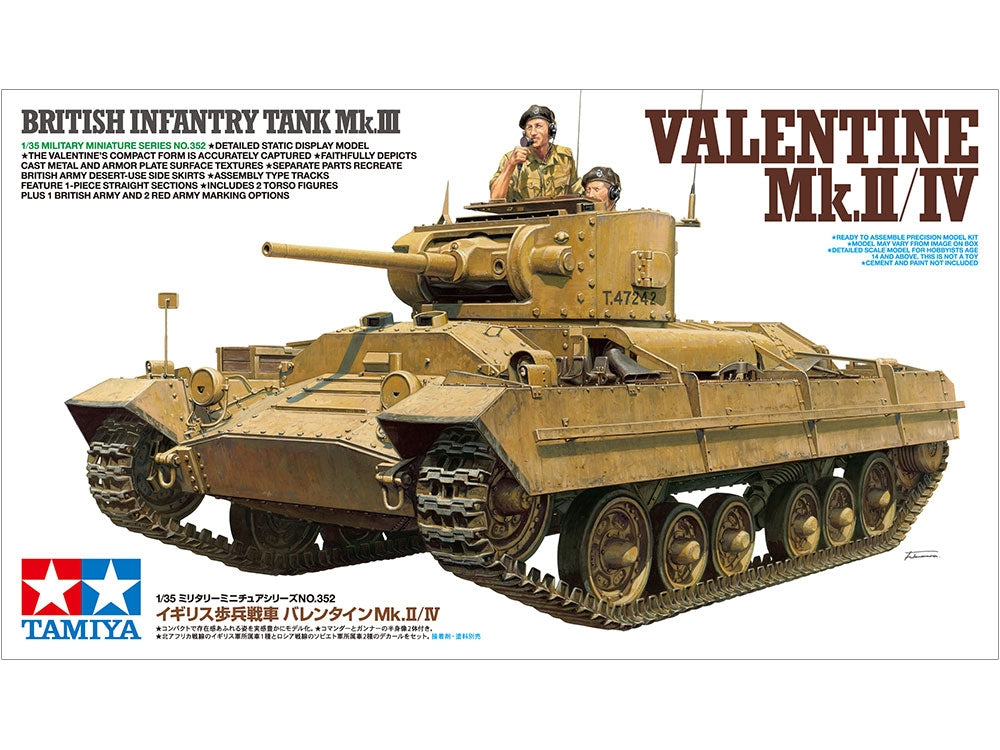 Tamiya 35352 British Infantry Tank Mk. III Valentine Mk. II/ IV 1/35 – zdjęcie 2