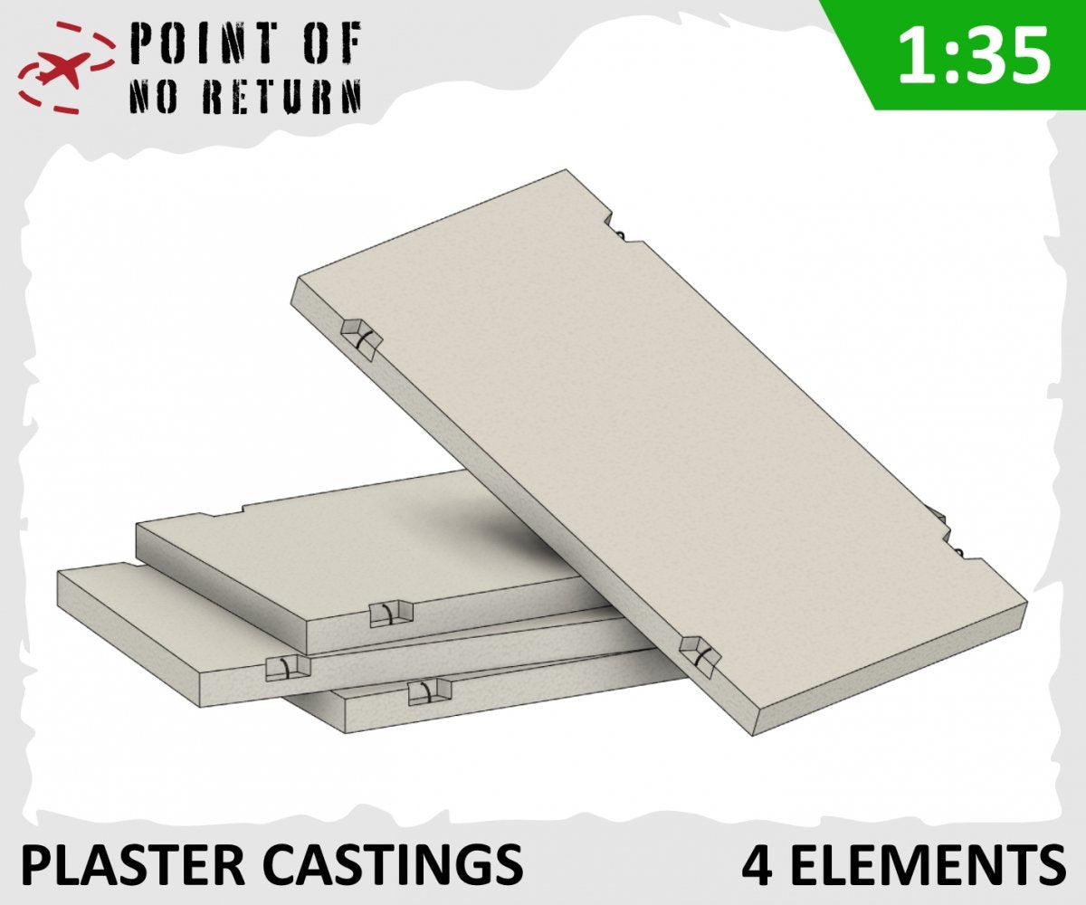 Point of no Return 3522020 Reinforced concrete road slab 3.0x1.5m 1/35