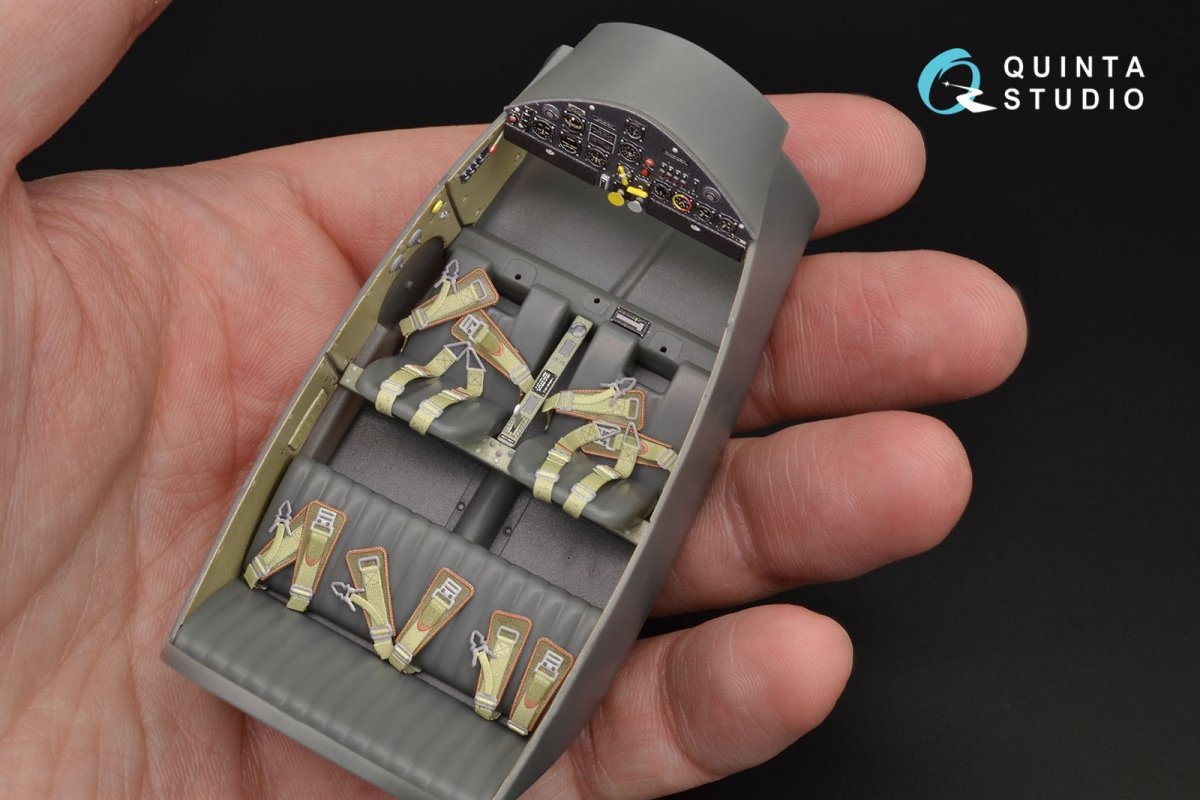 Quinta Studio QD32028 Bf 108 3D-Printed &amp;amp; colored Interior on decal paper (for Eduard kit) 1/32 – Bild 7