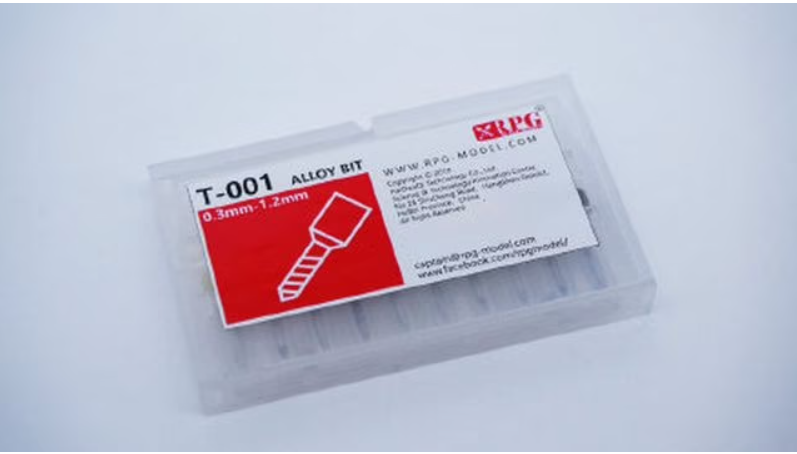 RPG MODEL T-001 - Set of 10 modeling drills - sizes 0.3 mm to 1.2 mm