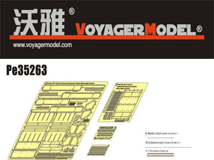 Voyager Model PE35263 WWII German Sd.Kfz.251/1 Ausf.D Armored Personnel Carrier Back seats &amp;amp; boxes (For DRAGON Kit) 1/35