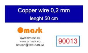 Omask 90013 Copper wire 0.2 mm length 50 cm