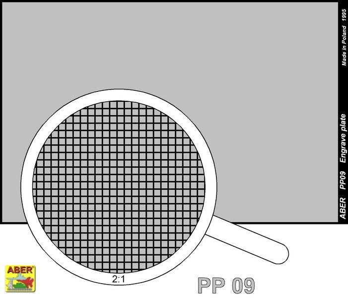 Aber PP09 Engrave plate (88 x 57mm) - pattern 09 – obrázek 2