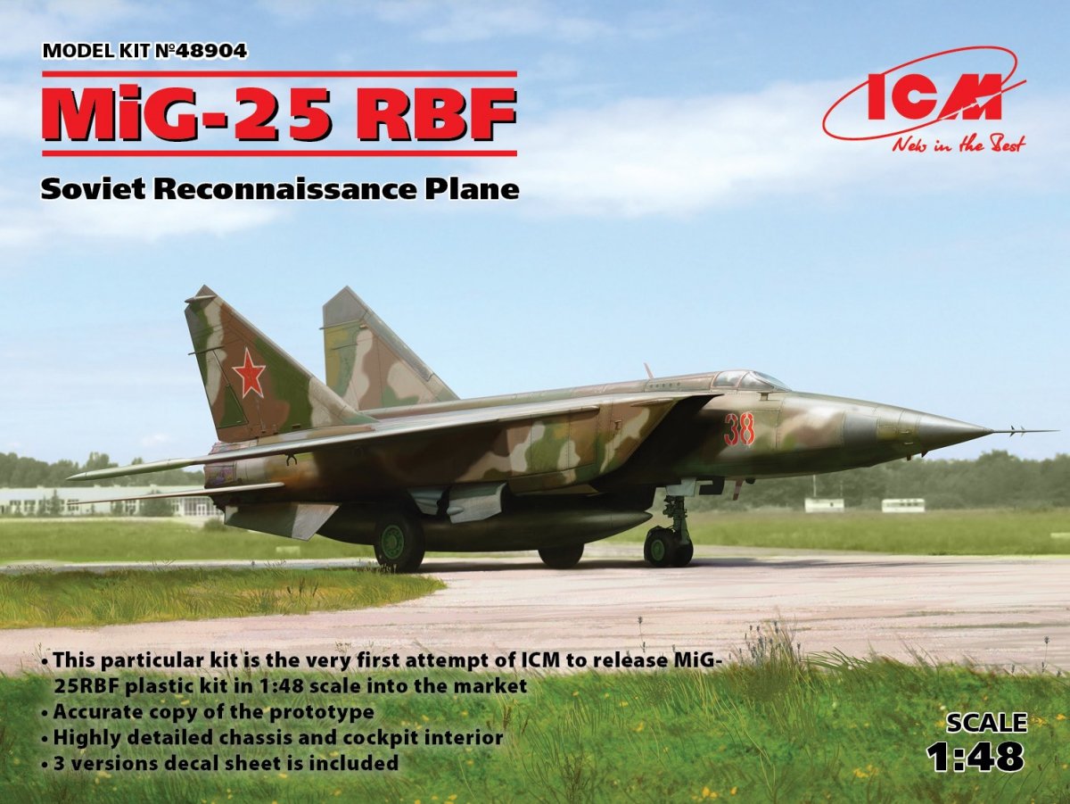 ICM 48904 MiG-25 RBF, Soviet Reconnaissance Plane 1/48
