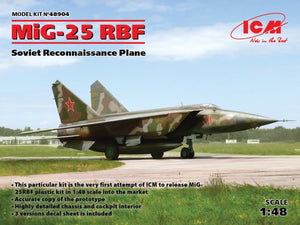 ICM 48904 MiG-25 RBF, Soviet Reconnaissance Plane 1/48