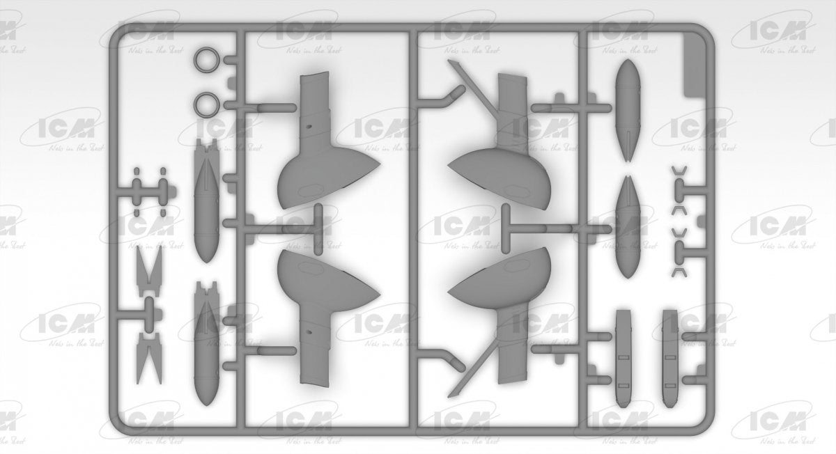 ICM 32021 CR. 42 LW, WWII German Luftwaffe Ground Attack Aircraft 1/32 – obrázek 4