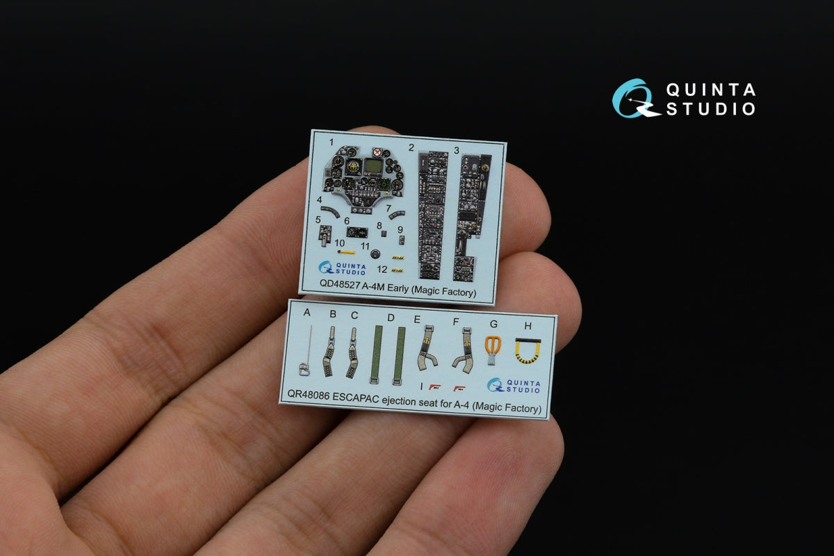 Quinta Studio QD48527 A-4M early 3D-Printed &amp;amp; colored Interior on decal paper (Magic Factory) 1/48 – image 3