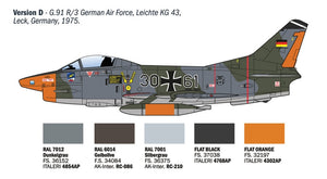 Italeri 92645 FIAT G.91 R 1/48 – immagine 9