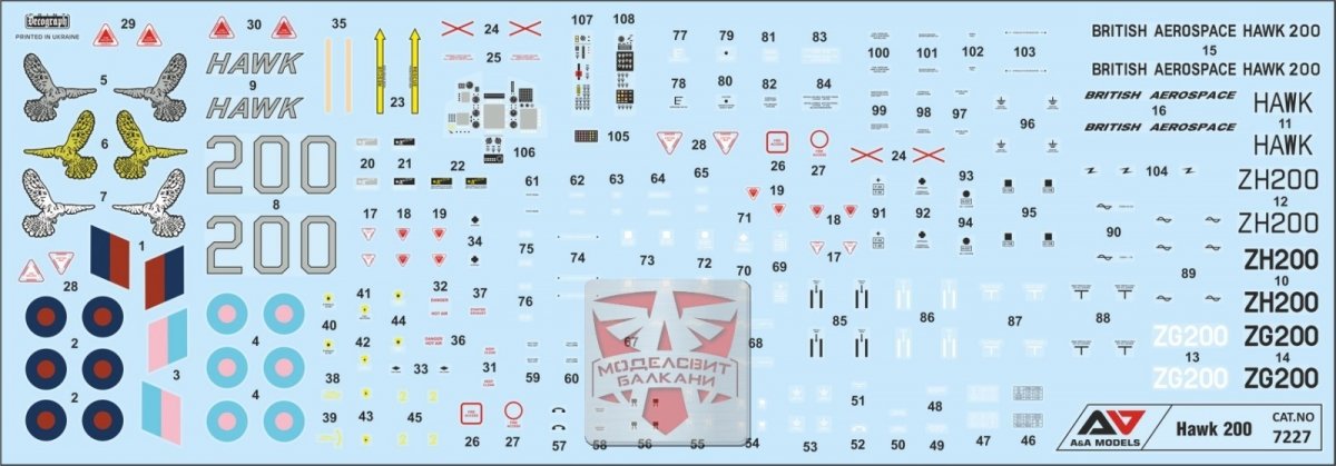A&amp;amp;A Models 7227 Hawk 200 ZG200 - Light Multirole Fighter 1/72 – immagine 6