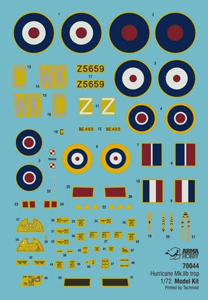 Arma Hobby 70044 Hurricane Mk II B Trop Model Kit 1/72 – obrázek 4