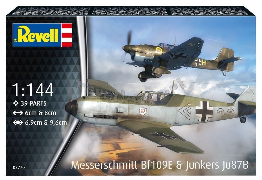 Revell 03770 Messerschmitt Bf109E - Junkers Ju87B Stuka 1/144 – obrázek 2