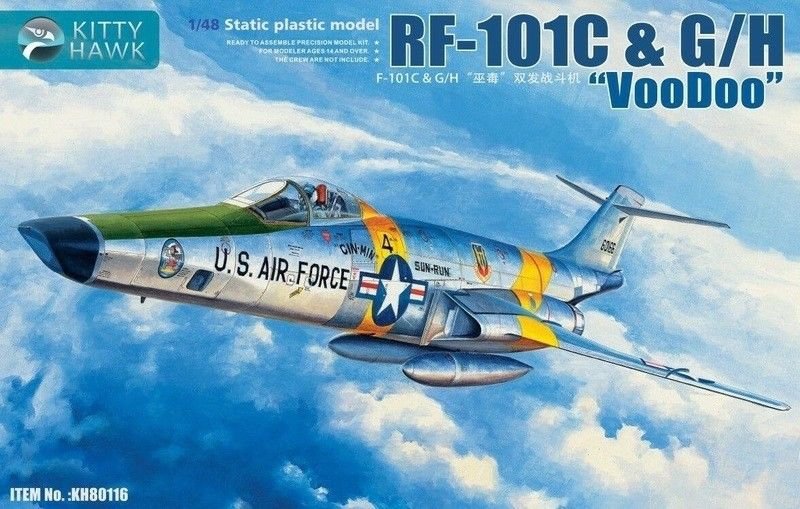 Kitty Hawk 80116 RF-101C &amp; G/H "Voodoo" 1/48