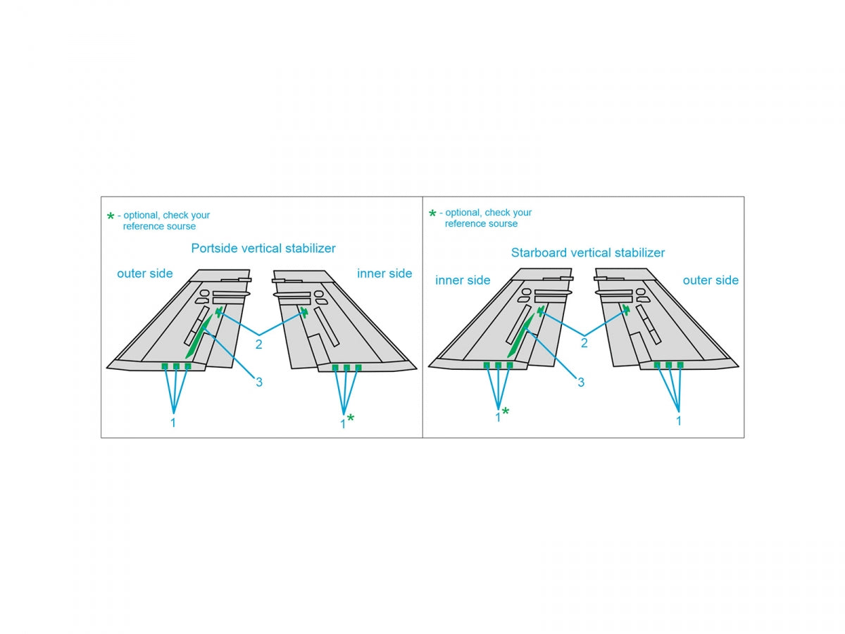 Quinta Studio QP32017 F/A-18A/B/C/D tail reinforcement plates (all kits) 1/32 – image 2