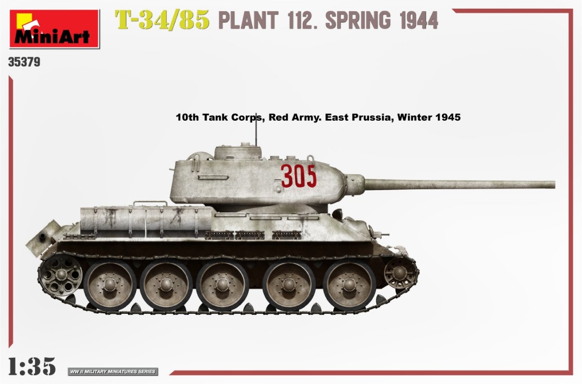 MiniArt 35379 T-34/85 PLANT 112. SPRING 1944 1/35 – zdjęcie 7