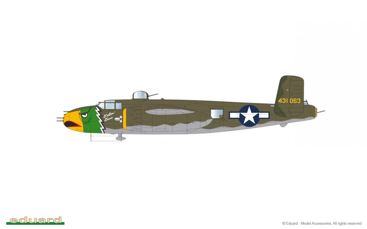 Eduard 7012 B-25J Mitchell STRAFER 1/72 – zdjęcie 17