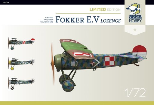 Arma Hobby 70014 Fokker EV - Lozenge - Limited Edition 1/72