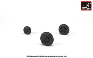 Armory Models AW72051 Mikoyan MiG-19 Farmer wheels w/ weighted tires 1/72 – image 4