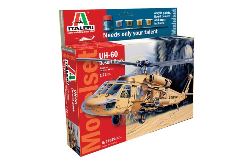 Italeri 71025 UH 60 DESERT HAWK - MODEL KIT