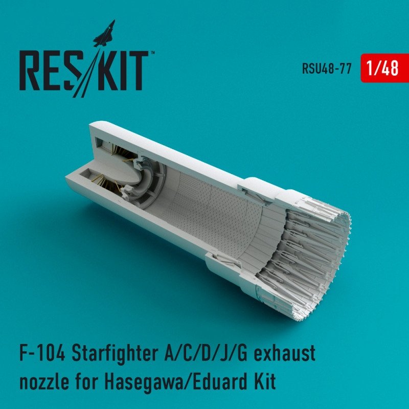 RESKIT RSU48-0077 Buse d'échappement pour F-104 A/C/D/J/G Starfighter (kit Hasegawa/Eduard 1/48)