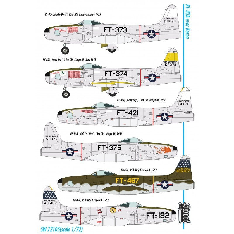 Sword 72105 Lockheed RF-80A over Korea 1/72 – imagen 2